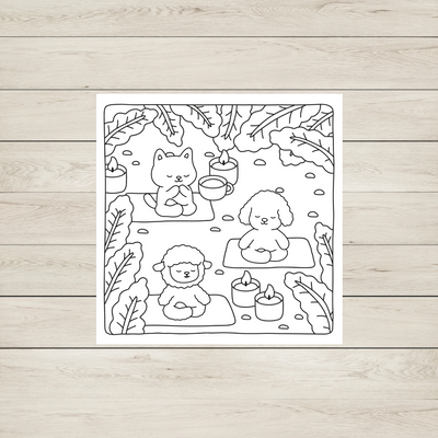 Coloring Without Limits – Spa Friends: Malebog for børn og voksne.