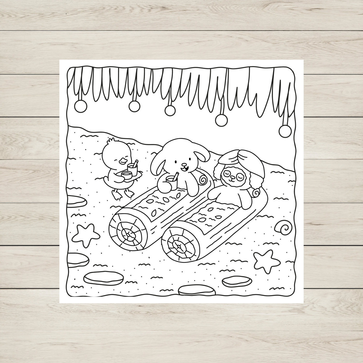 Coloring Without Limits – Spa Friends: Malebog for børn og voksne.