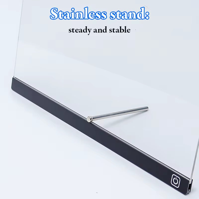 LED Akryl Tegnetavle med Lys.