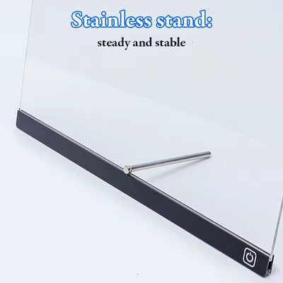 LED Akryl Tegnetavle med Lys.